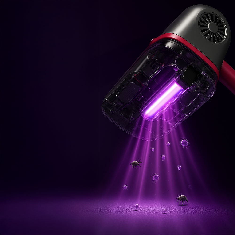 Aspirator portabil UV-C pentru saltele – Curățare în profunzime, fără alergeni