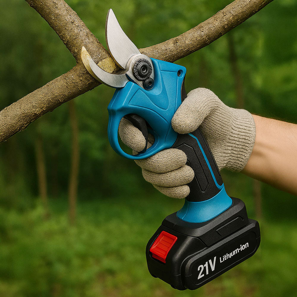 Foarfece electric de tăiat fără cablu + 2 baterii 21V